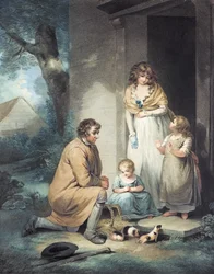 Meerschweinchen, graviert von Thomas Gaugain, veröffentlicht von T. Philipe, 1796